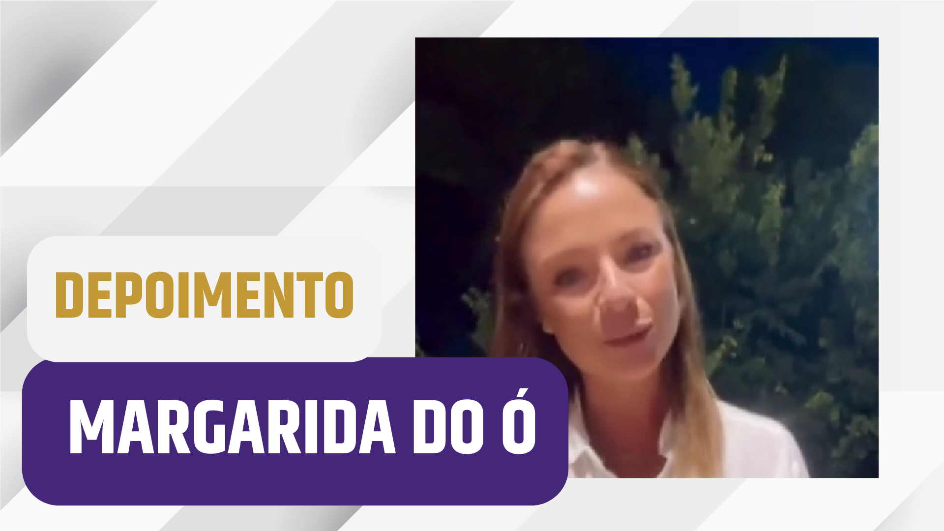 Depoimento em video de Margarida do O sobre o curso
