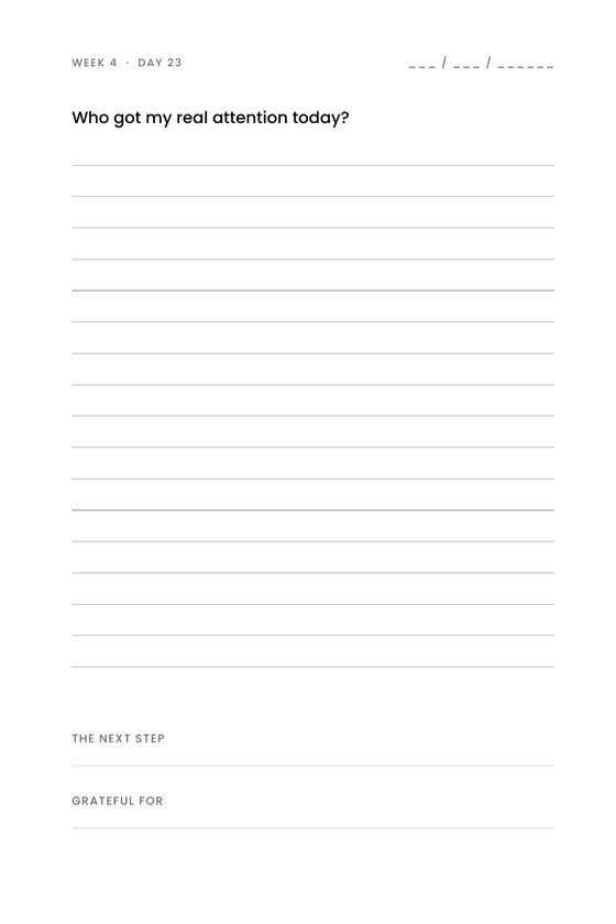 A monthly review page with a 0 to 10 scale